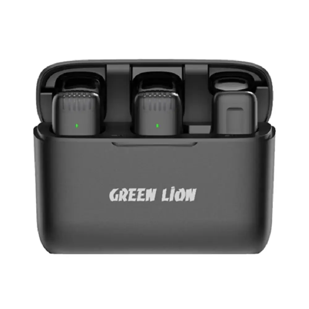 میکروفون بی‌سیم گرین لاین مدل GN2WMICLGBK (تایپ سی) | 1 به 2