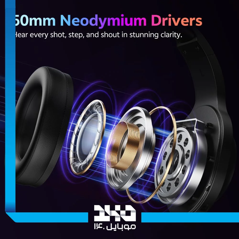 هدست گیمینگ باسیم کیو‌سی‌وای مدل Heroad V200 Pro