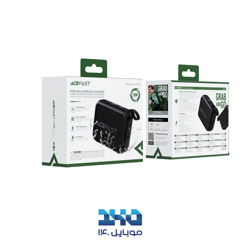 اسپیکر بلوتوثی قابل حمل ایس فست مدل K4 Go