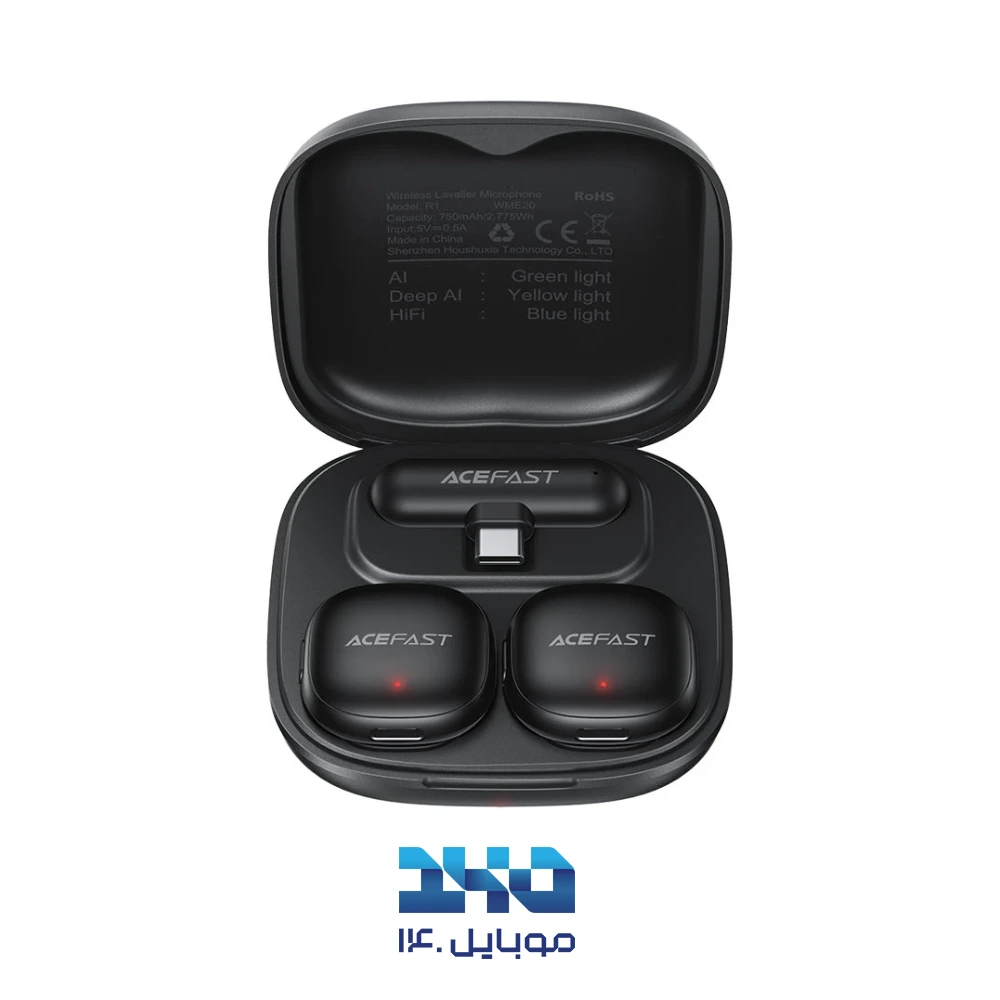 ست میکروفون بی‌سیم ایس فست مدل R1 با درگاه Type-C