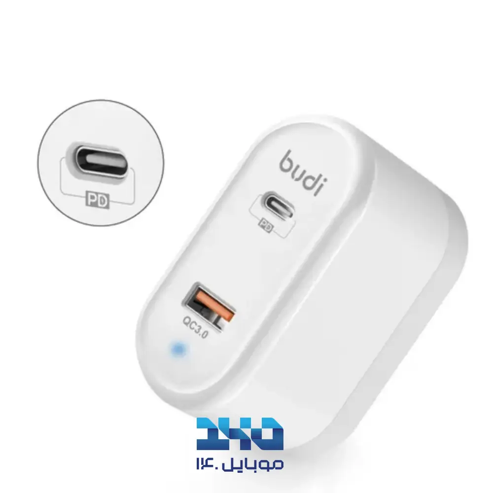 شارژر دیواری 38 وات بودی مدل AC328UW سه پین