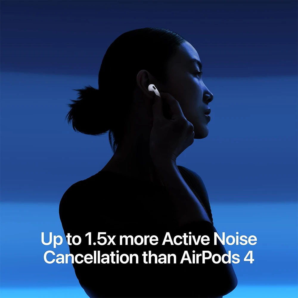 هندزفری بی سیم اپل با نویز کنسلینگ (ANC) مدل AirPods 5 با کیس شارژ بی سیم