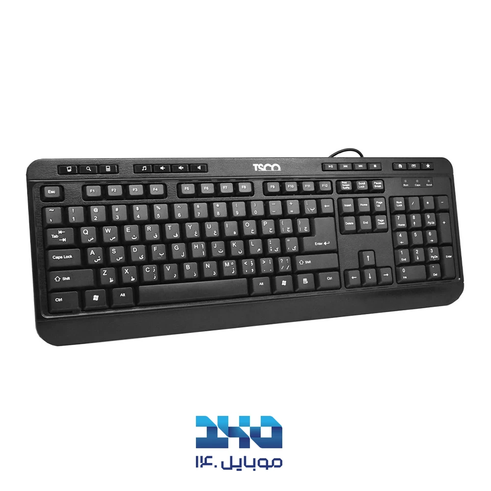 کیبورد و ماوس با سیم تسکو مدل TKM 8052