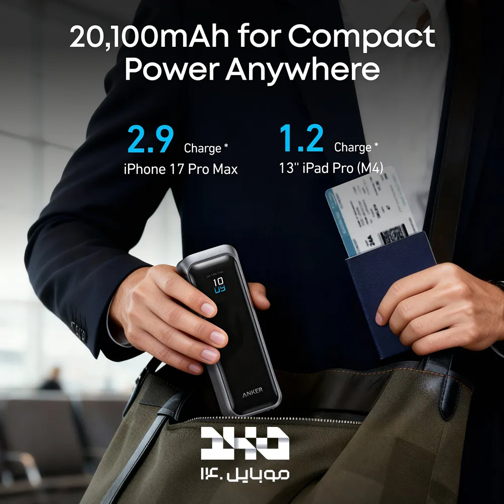 پاوربانک انکر 20100mAh مدل Prime (A110B)