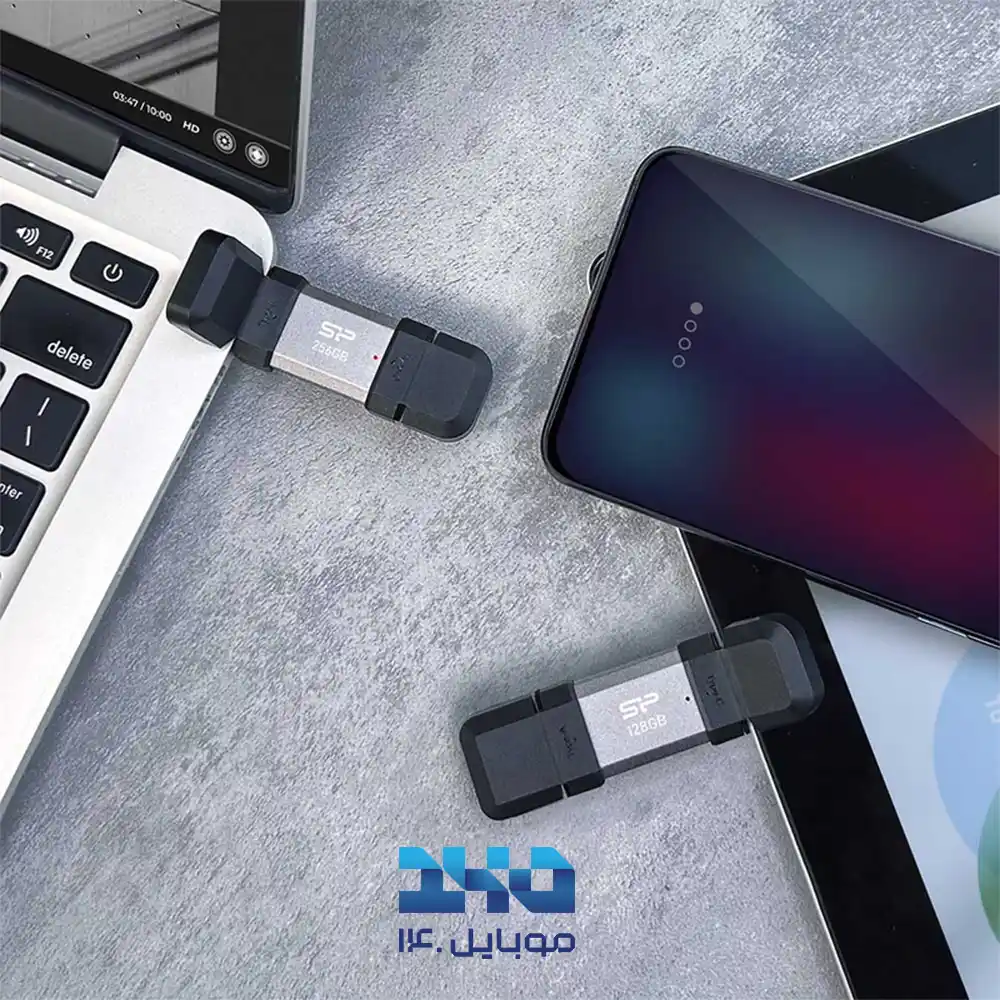 فلش مموری سیلیکون پاور مدل Mobile C51 ظرفیت 128 گیگابایت