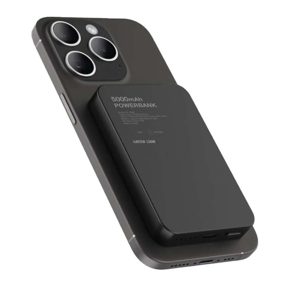 پاور بانک مگ سیف گرین لاین 5000 mAh مدل GL-MAG 5