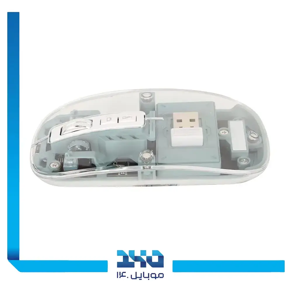 ماوس بی‌سیم گرین لاین مدل Transparent Mouse GL-113