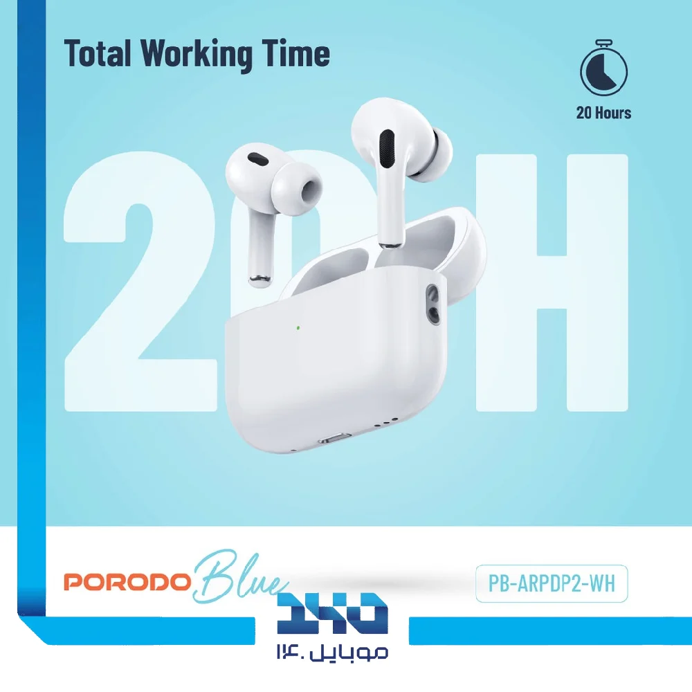 هندزفری بی‌سیم پرودو مدل (Blue Deep Bass Earbuds Pro 2)