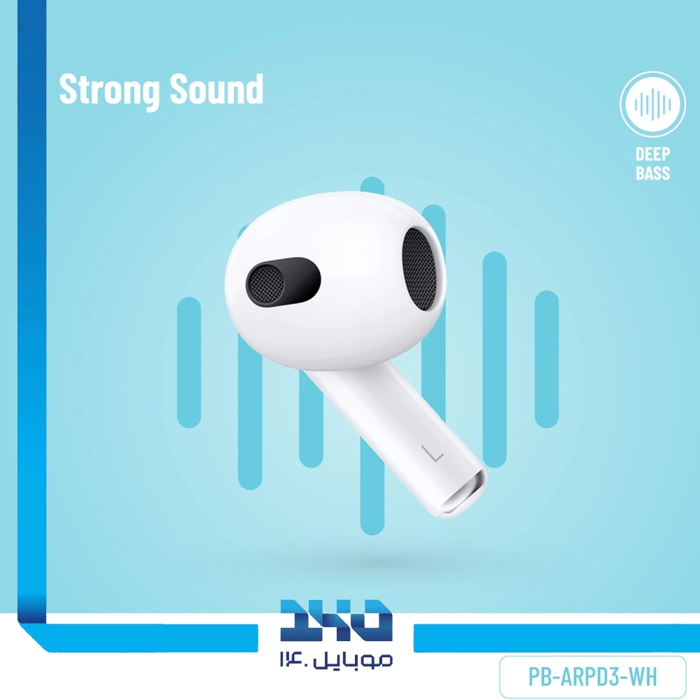 هندزفری بی سیم پرودو مدل Blue Earbuds 3