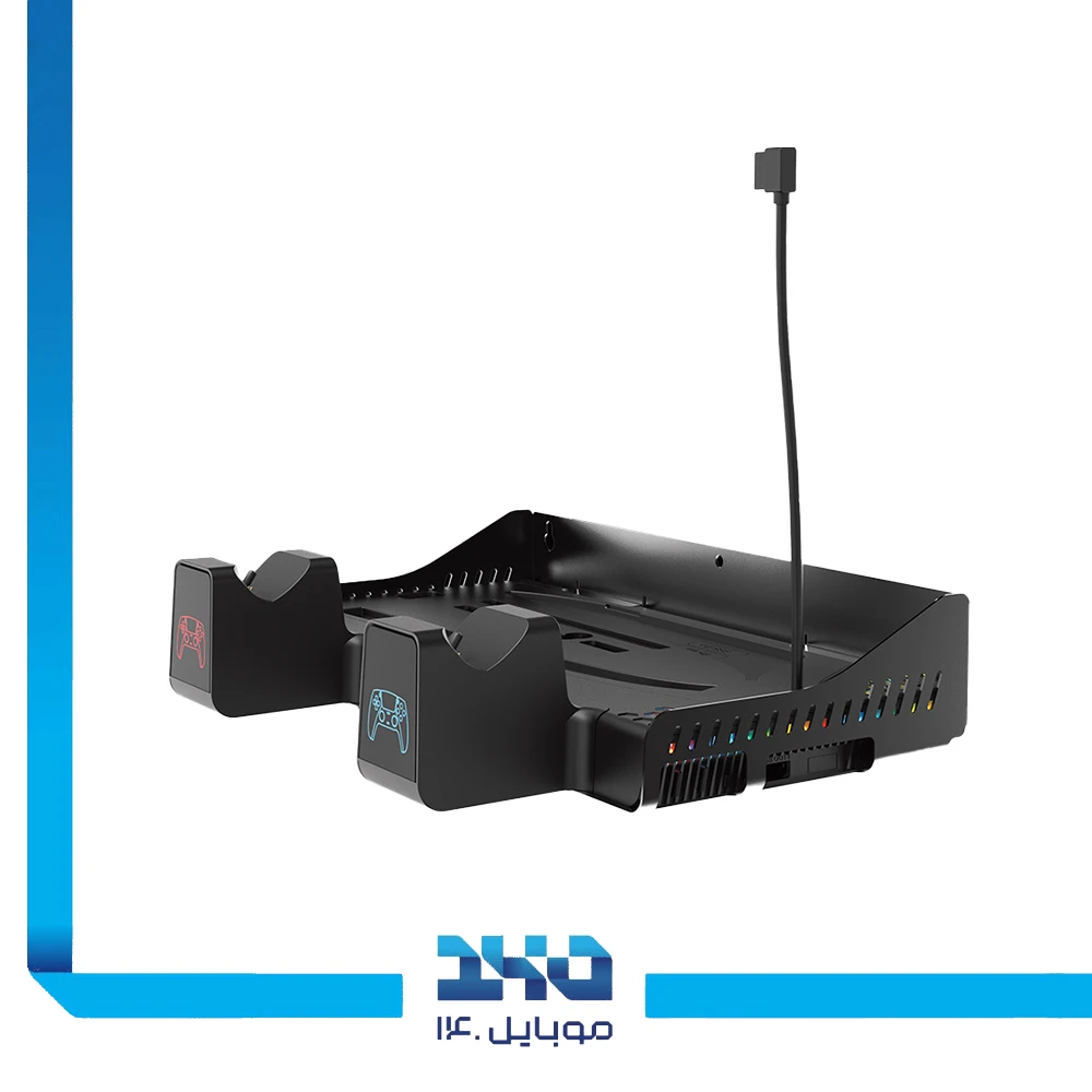 پایه شارژ دسته و فن خنک‌کننده پلی استیشن 5 تسکو مدل LootRack (TGS 18)