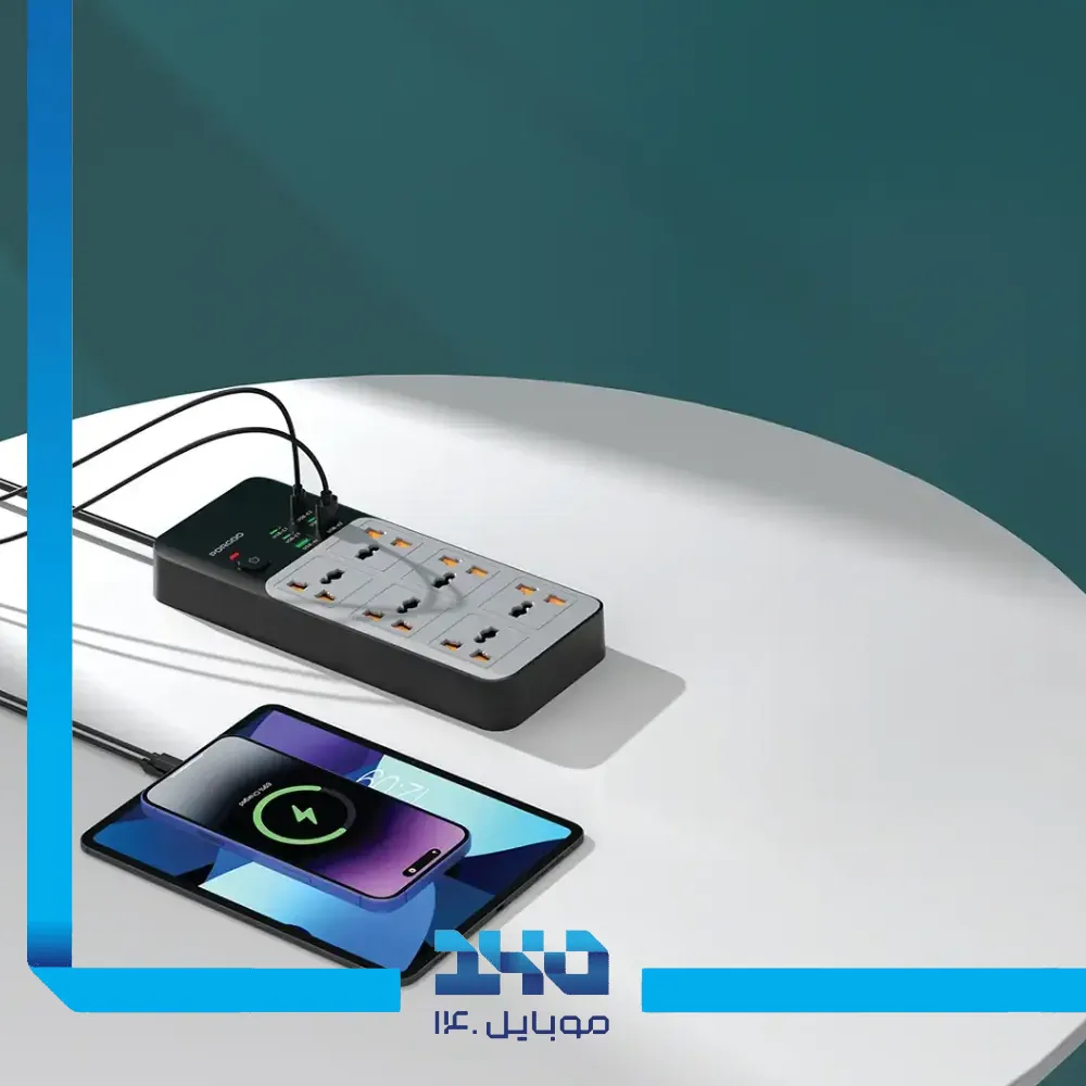 چندراهی برق یونیورسال پرودو مدل FWCH100GY شش پورت