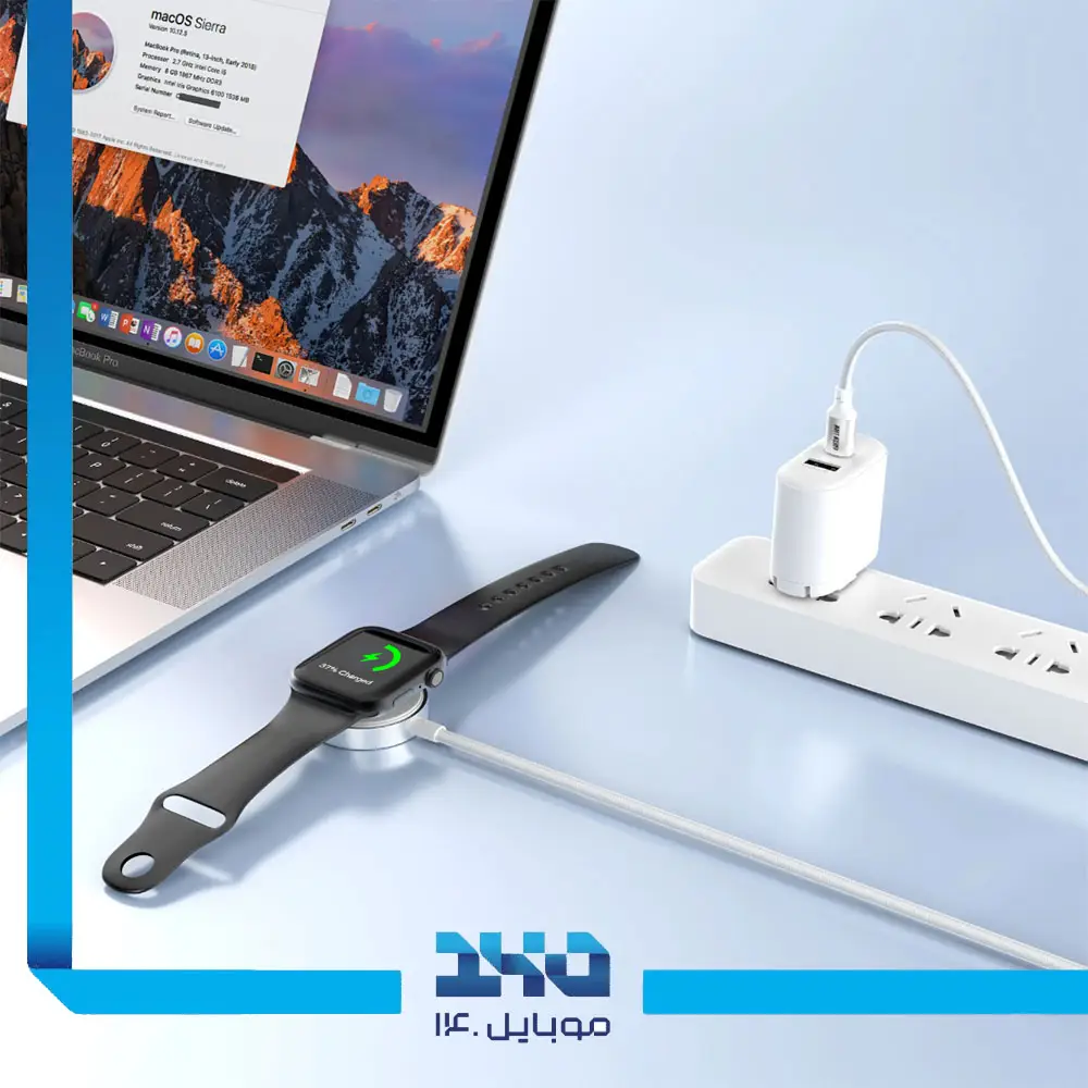 شارژر بی‌سیم اپل واچ گرین لاین iWatch Charge با رابط USB-C