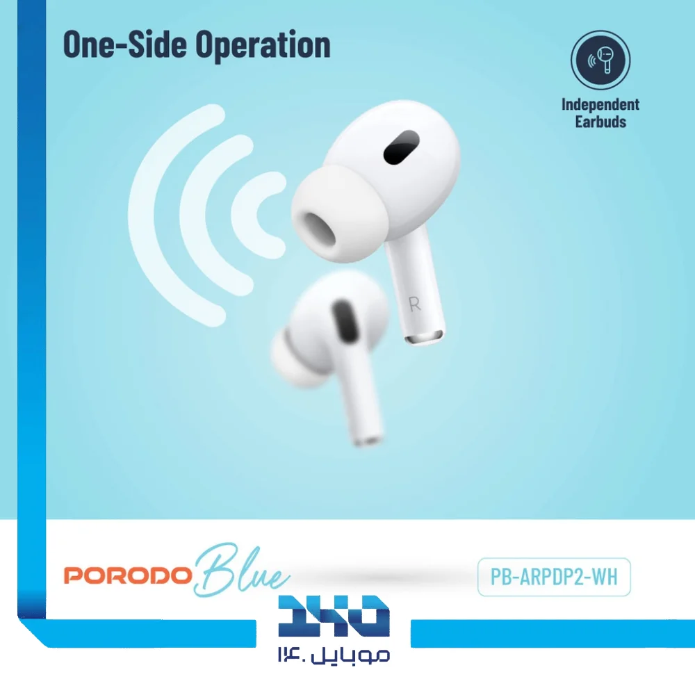 هندزفری بی‌سیم پرودو مدل (Blue Deep Bass Earbuds Pro 2)