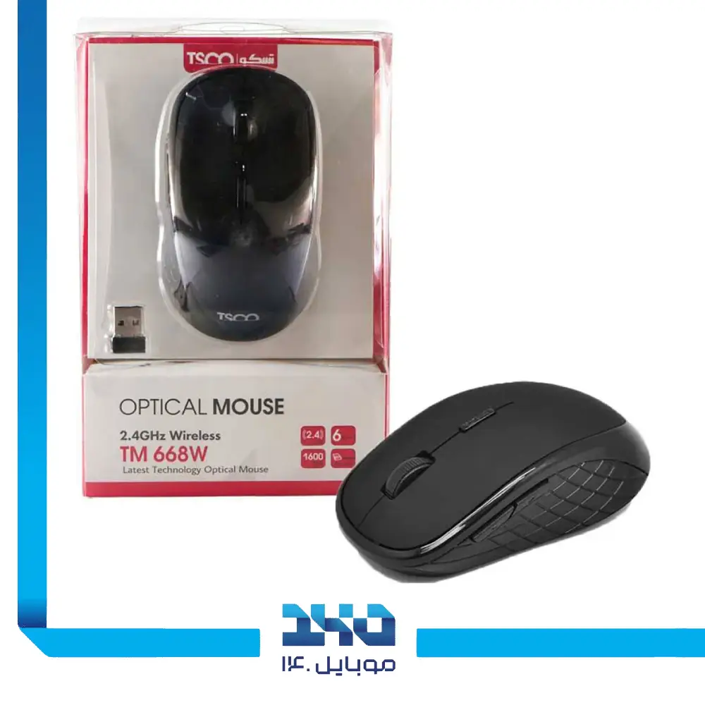 ماوس بی‌سیم تسکو مدل (TM 668W)