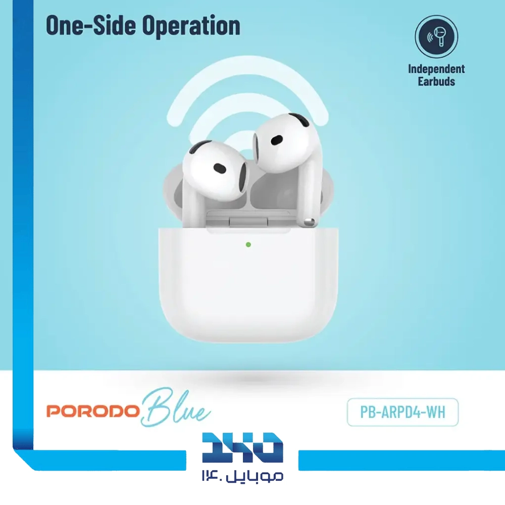 هندزفری بی سیم پرودو مدل Blue Earbuds 4