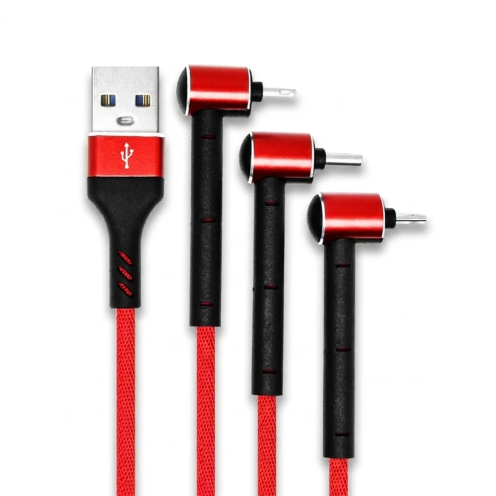 کابل تبدیل USB به MicroUSB Lightning USB-C تسکو مدل TC A100 طول 1.2 متر