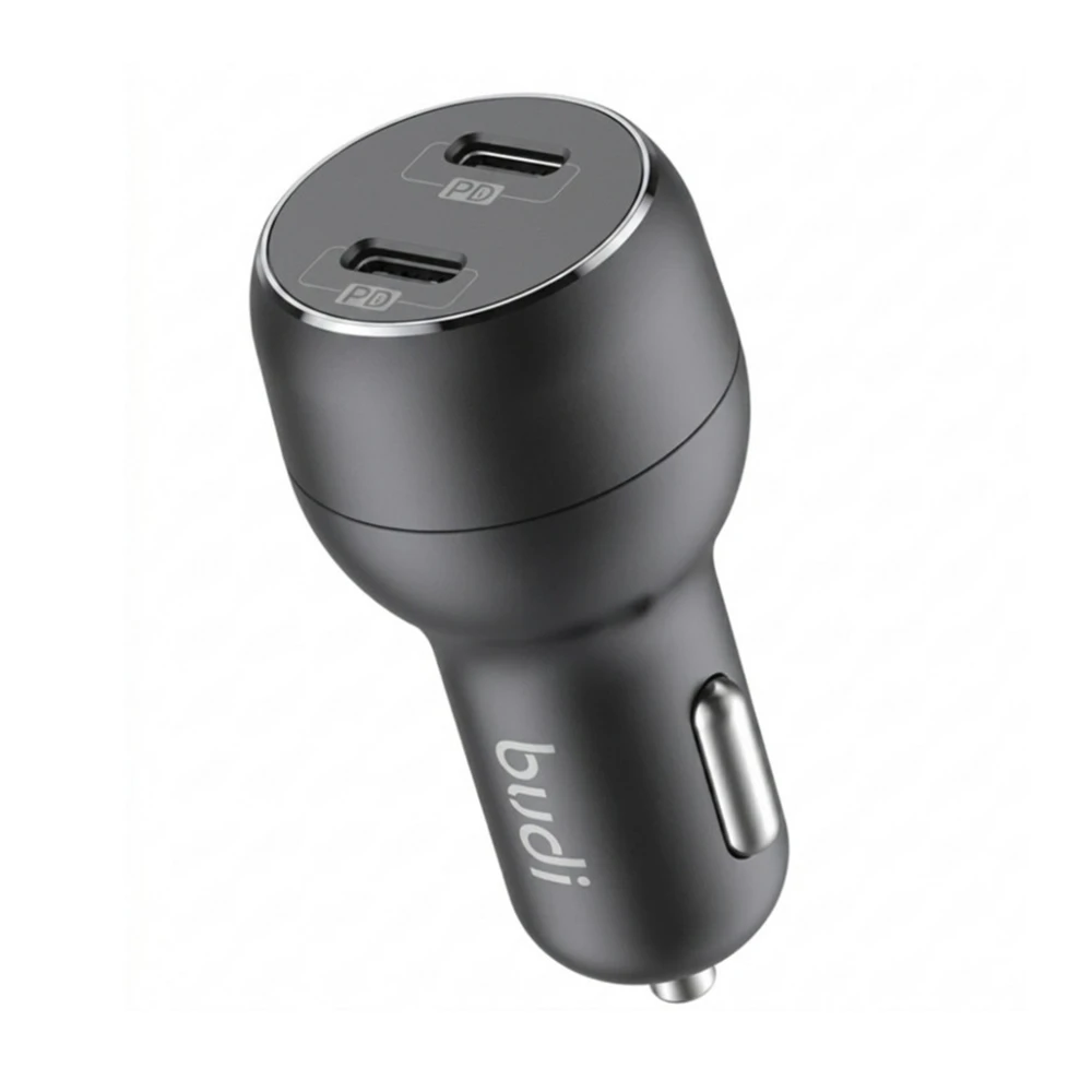 شارژر فندکی 40 وات بودی مدل CC108RTLB با کابل USB-C به لایتنینگ