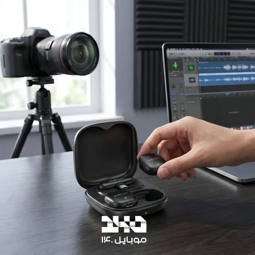 ست میکروفون بی‌سیم ایس فست مدل R1 با درگاه Type-C