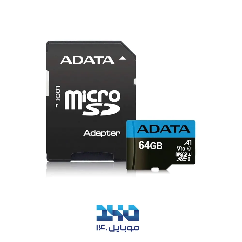 کارت حافظه microSDHC ای دیتا مدل Premier V10 A1 ظرفیت 64 گیگابایت