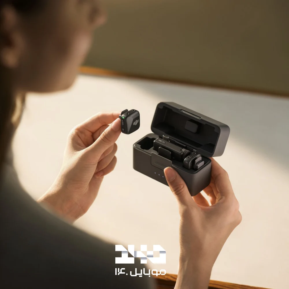 میکروفون یقه‌ای بی‌سیم دوکاربره دی جی آی مدل Mic Mini