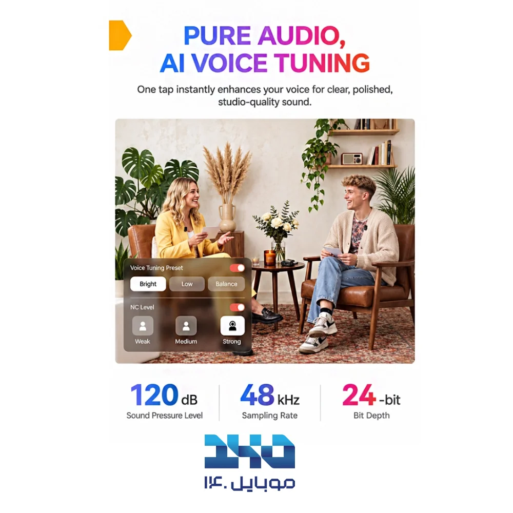 میکروفون بی‌سیم هالی لند مدل  LARK A2 Mini 187 Duo